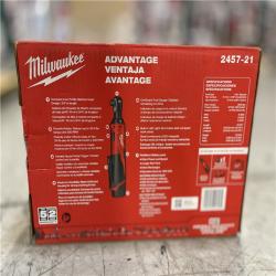 NEW! - Milwaukee M12 12V Lithium-Ion Cordless 3/8 in. Ratchet Kit with One 1.5 Ah Battery  Charger and Tool Bag