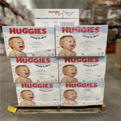 DALLAS LOCATION- Huggies Size 5 Diapers  Snug & Dry Baby Diapers PALLET-(32 CASES)