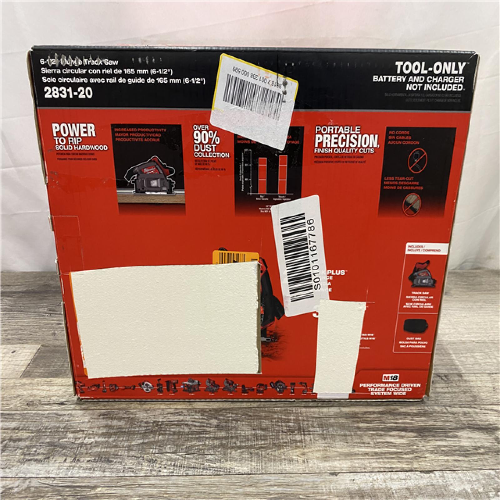 NEW - Milwaukee FUEL 18V Lithium-Ion Cordless Brushless 6-1/2 in. Plunge Cut Track Saw (Tool-Only)