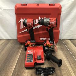 AS-IS Milwaukee FUEL 18V Lithium-Ion Brushless Cordless Hammer Drill and Impact Driver Combo Kit