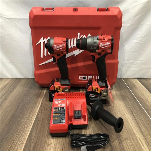 AS-IS Milwaukee FUEL 18V Lithium-Ion Brushless Cordless Hammer Drill and Impact Driver Combo Kit