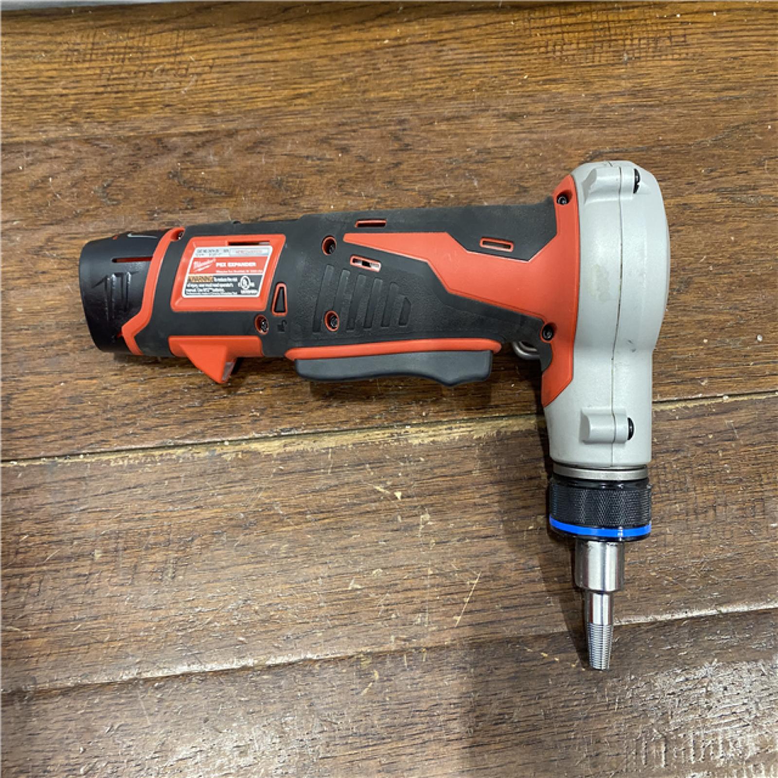 AS-IS M12 12-Volt Lithium-Ion Cordless PEX Expansion Tool Kit with (2) 1.5 Ah Batteries, (3) Expansion Heads and Hard Case