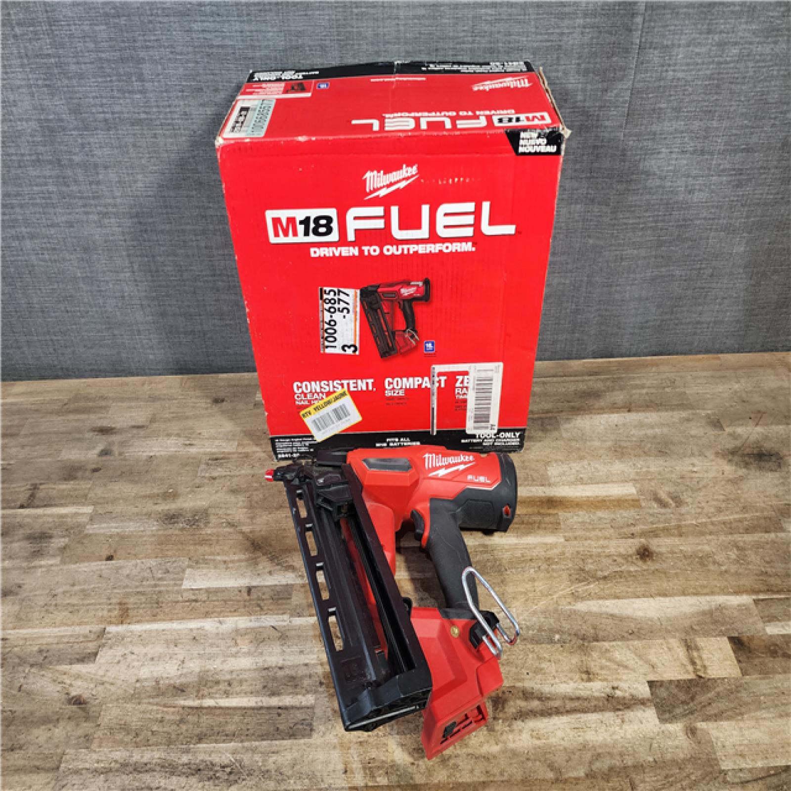 HOUSTON LOCATION - AS-IS Milwaukee FUEL 18-Volt Lithium-Ion Brushless Cordless Gen II 16-Gauge Angled Finish Nailer (Tool-Only)