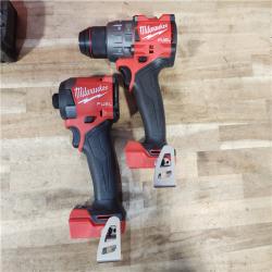 HOUSTON LOCATION - AS-IS Milwaukee FUEL 18V Lithium-Ion Brushless Cordless Hammer Drill and Impact Driver Combo Kit