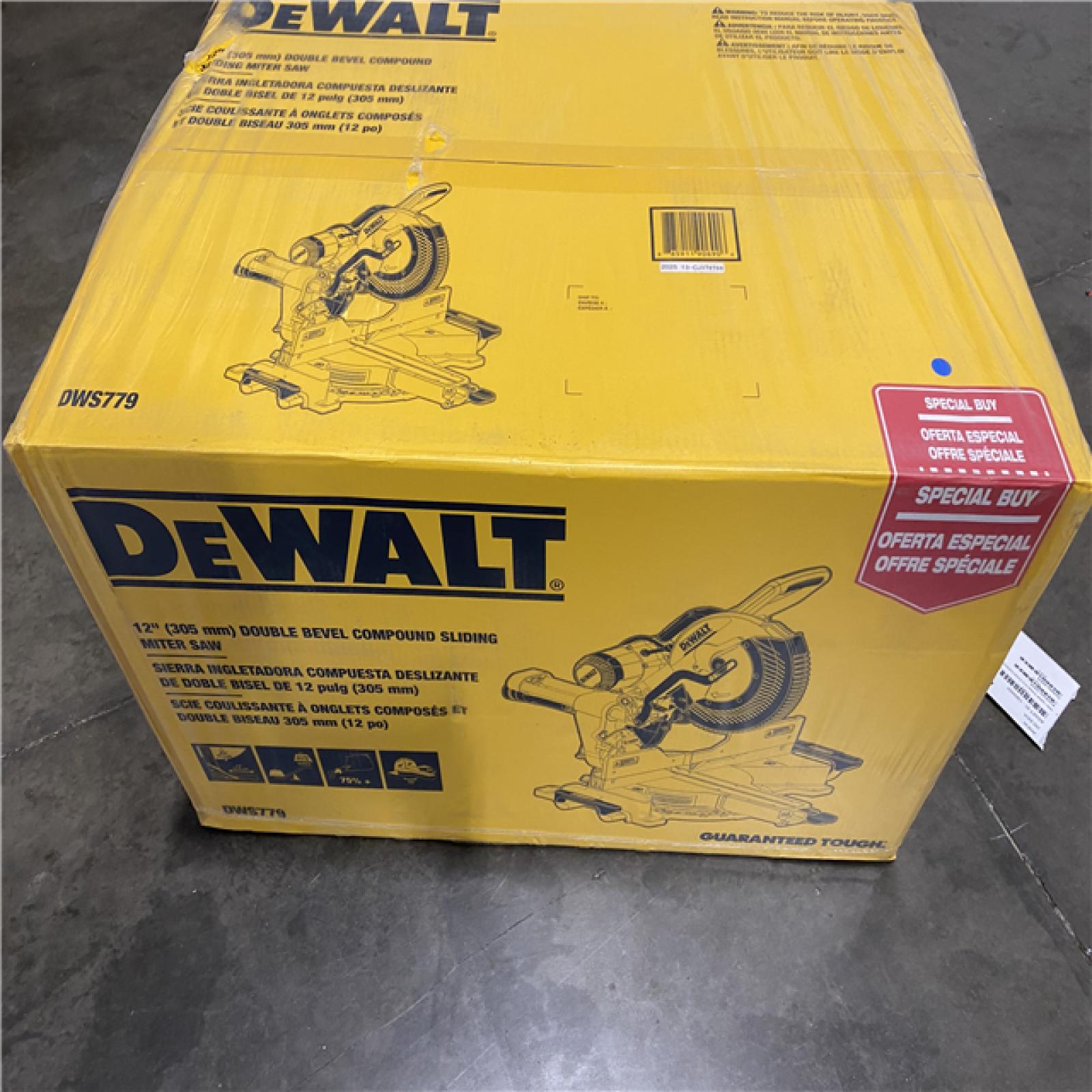 NEW - DeWalt 15 Amps 12 in. Corded Dual-Bevel Sliding Compound Miter Saw