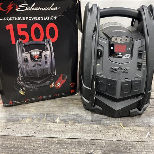 AS-IS Schumacher SJ1427 6-in-1 Power Station 1500A Jump Starter 150-PSI Compressor