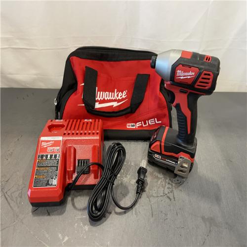 AS-IS - Milwaukee M18 18-Volt Lithium-Ion Cordless 1/4 in. Hex Impact Driver Kit