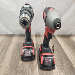 AS-IS- Milwaukee 18V Cordless Brushed 2-Tool Drill/Driver and Impact Driver Kit