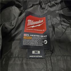 AS-IS Milwaukee Medium Black M12 Heated Hoodie