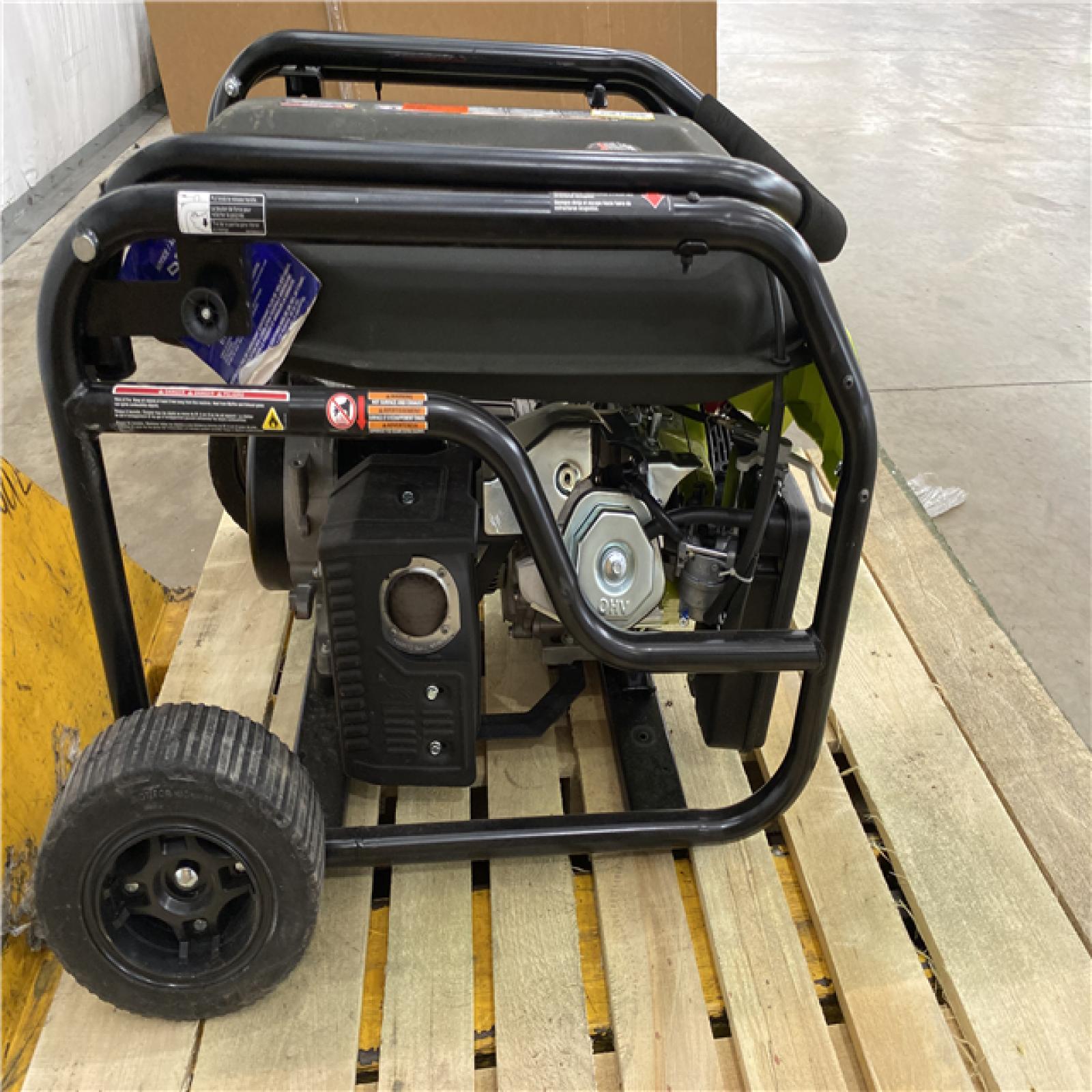 Houston Location - AS-IS Ryobi 6,500 Running Watt 8,125 Starting Watt Gasoline Powered Generator