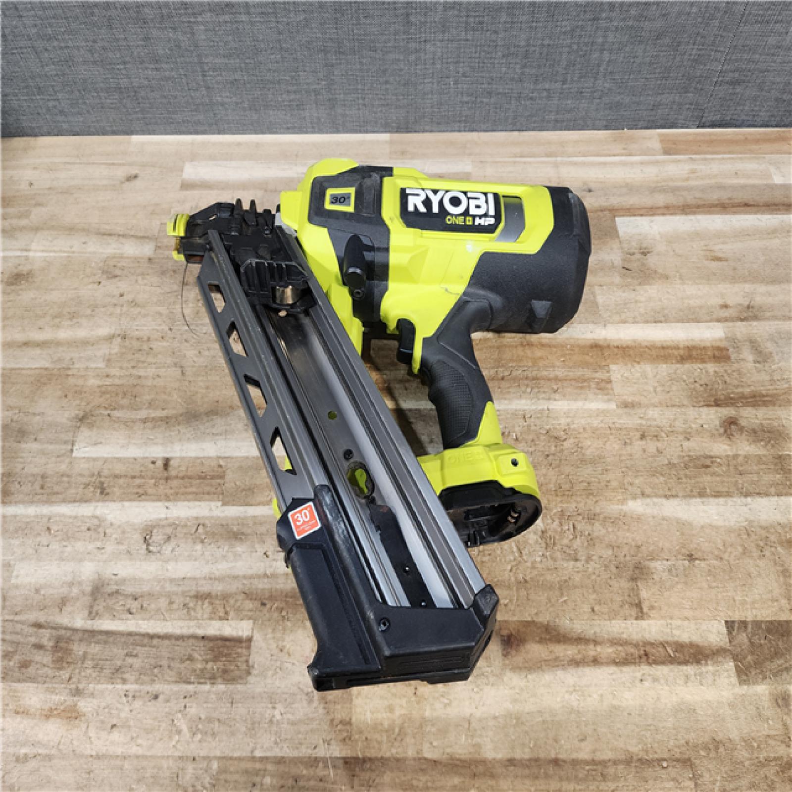 HOUSTON LOCATION - AS - IS RYOBI ONE+ HP 18V Brushless Cordless AirStrike 30Â° Framing Nailer (Tool Only)