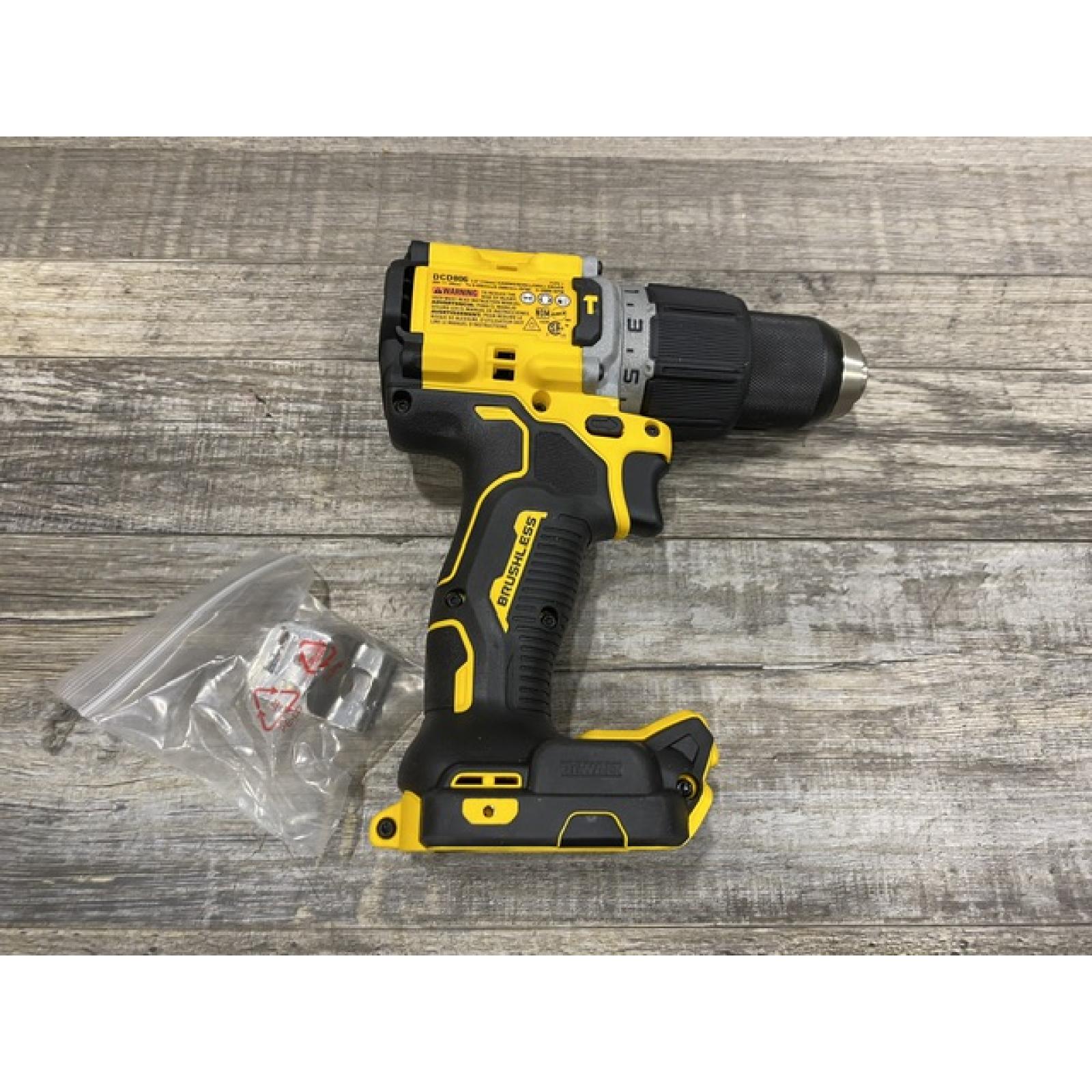 AS-IS DEWALT 20V XR Brushless Cordless 1/2 in. Hammer Drill (Tool-Only)