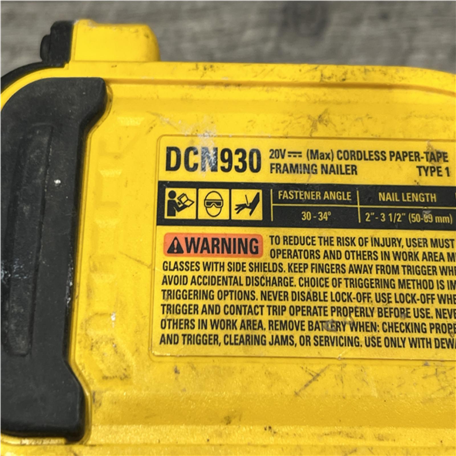 AS-IS DEWALT 20V 30 Degree Cordless Framing Nailer (Tool-Only)
