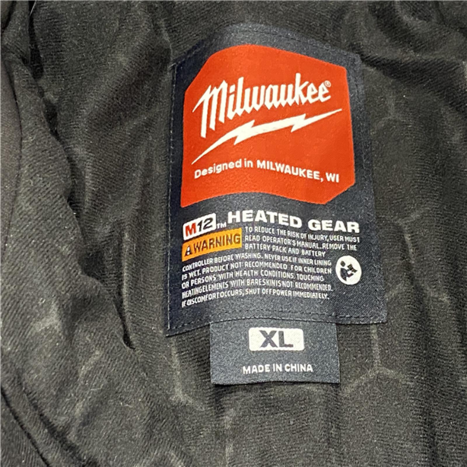 AS-IS Milwaukee Men's X-Large 12-Volt Lithium-Ion Cordless Tough Shell Black Heated Jacket Kit