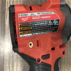 AS-IS Milwaukee  FUEL 12V Lithium-Ion Brushless Cordless Stubby 3/8 in. Impact Wrench (Tool-Only)