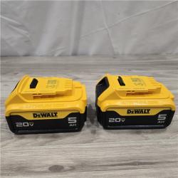 AS-IS DEWALT 20V MAX XR Premium Lithium-Ion 5.0Ah Battery Pack (2 Pack)