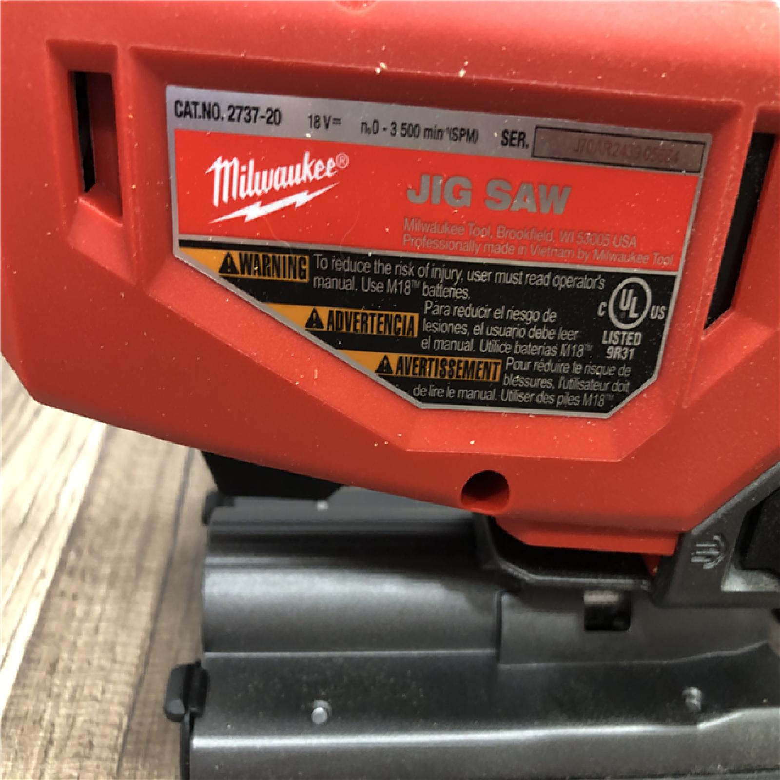 AS-IS Milwaukee FUEL 18V Lithium-Ion Brushless Cordless Jig Saw (Tool-Only)