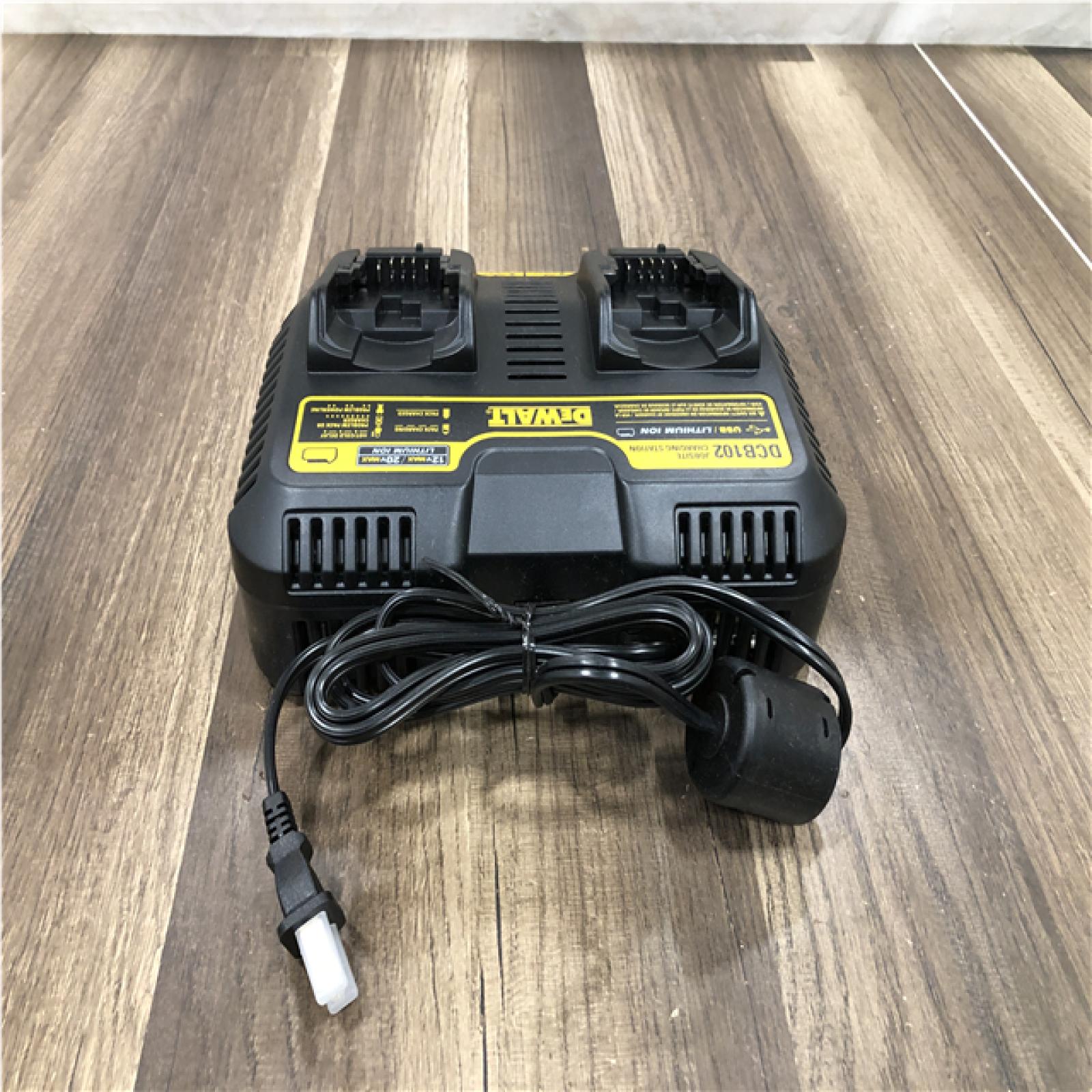 AS-IS DEWALT 12-Volt to 20-Volt MAX Lithium-Ion Dual Port Jobsite Fast Charging Station