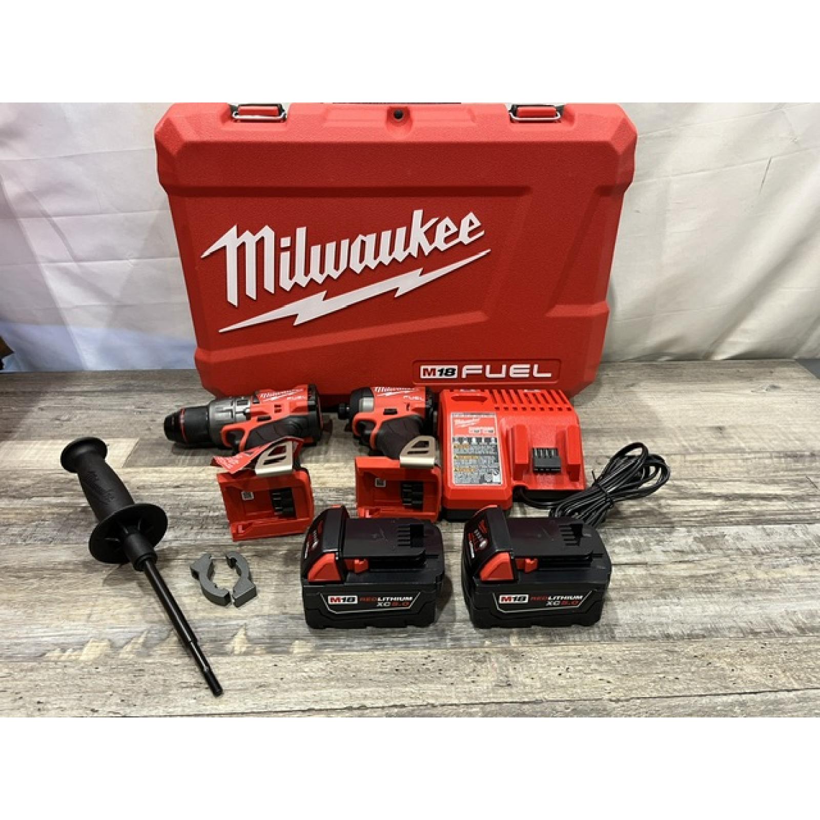 NEW - Milwaukee FUEL 18V Lithium-Ion Brushless Cordless Hammer Drill and Impact Driver Combo Kit