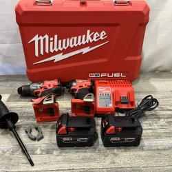 NEW - Milwaukee FUEL 18V Lithium-Ion Brushless Cordless Hammer Drill and Impact Driver Combo Kit