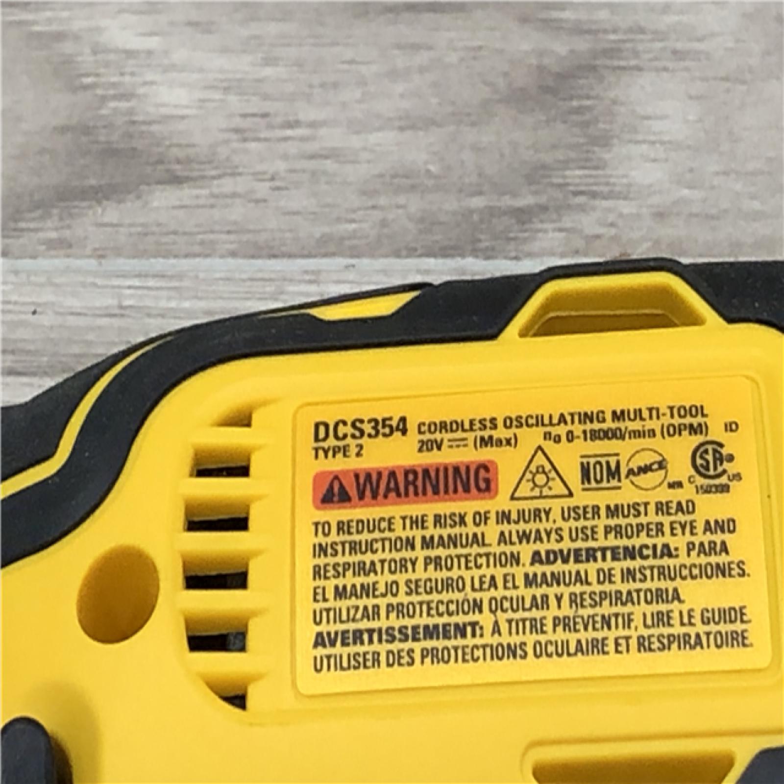 AS-IS DeWalt DCS354D1 20V Cordless Oscillating Multi-Tool Kit