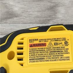 AS-IS DeWalt DCS354D1 20V Cordless Oscillating Multi-Tool Kit