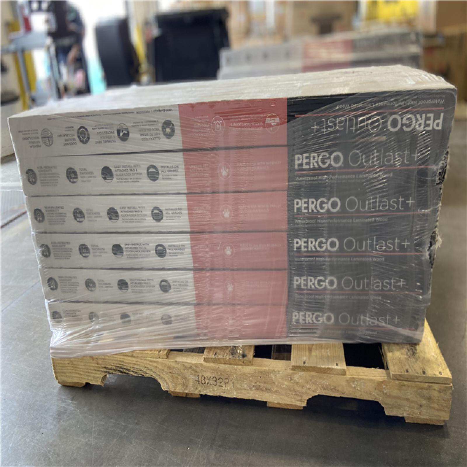 DALLAS LOCATION - Pergo Outlast+ Java Scraped Oak 12 mm T x 6.1 in. W Waterproof Laminate Wood Flooring (16.12 sq. ft./case) 24 CASES