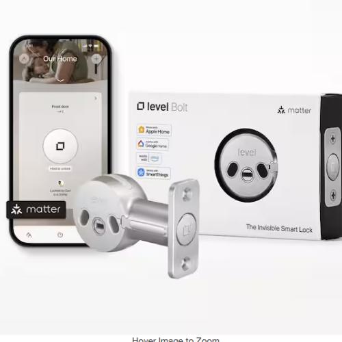 NEW! - Level Bolt (Matter)-Make Your Deadbolt Smart Keep Your Keys  Matter-Over-Thread  Works with Apple  Alexa  Google  Smart Things