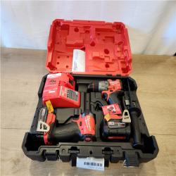 AS-IS- Milwaukee FUEL 18V Lithium-Ion Brushless Cordless Hammer Drill and Impact Driver Combo Kit