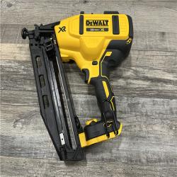 AS-IS DEWALT 20V MAX XR Lithium-Ion Electric Cordless 16-Gauge Angled Finishing Nailer (Tool Only)