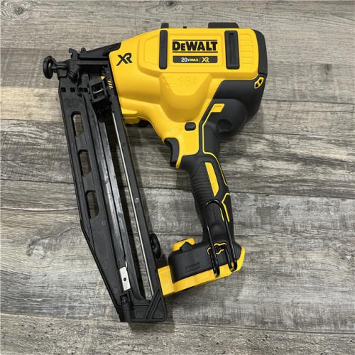 AS-IS DEWALT 20V MAX XR Lithium-Ion Electric Cordless 16-Gauge Angled Finishing Nailer (Tool Only)