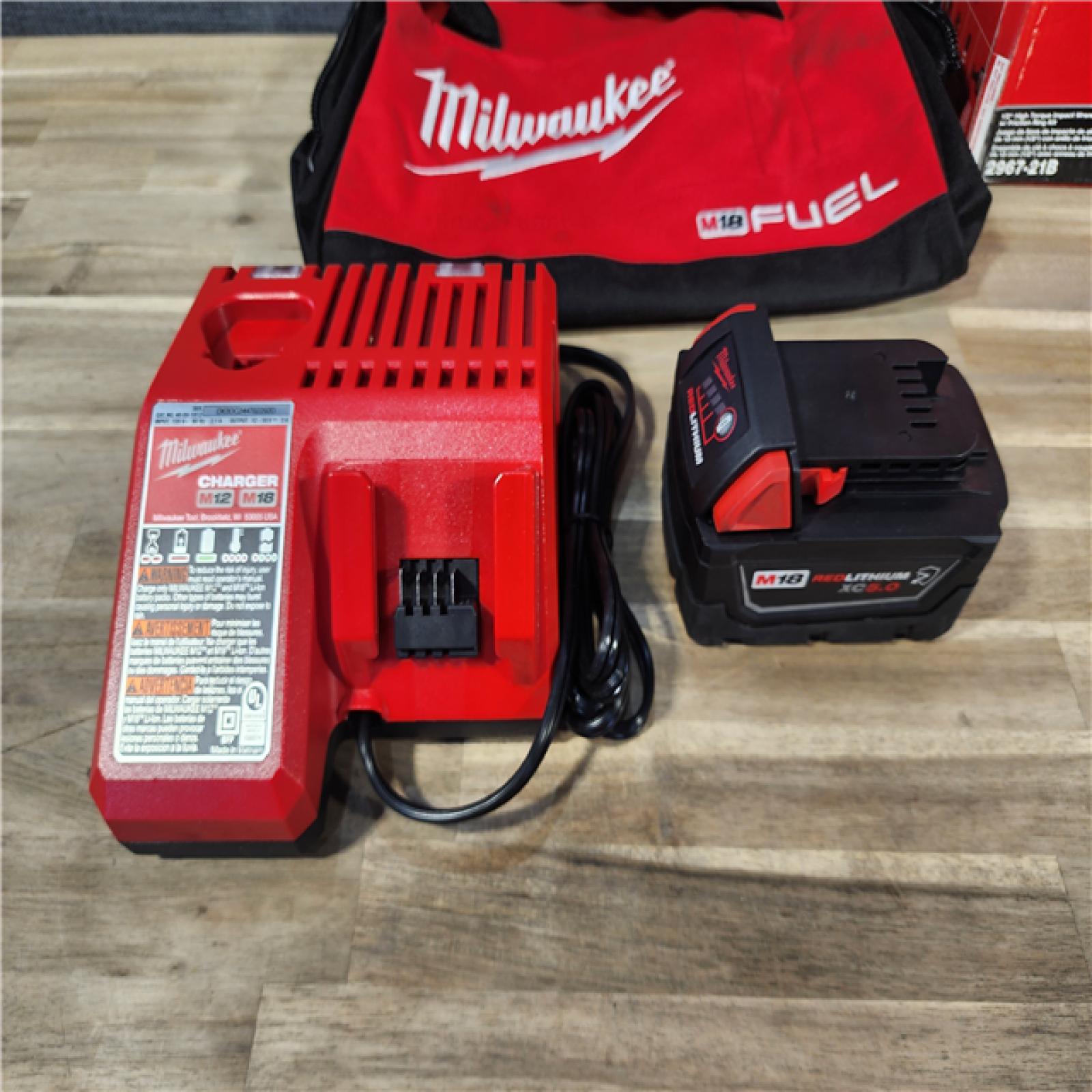 HOUSTON LOCATION - AS-IS Milwaukee M18 1/2 in. Cordless Brushless High Torque Impact Wrench Kit (Battery & Charger)