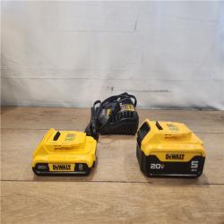 AS-IS- DEWALT 20V MAX Lithium-Ion Battery Kit with 5.0Ah and 2.0Ah Battery and Charger