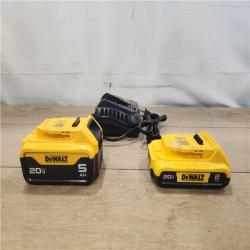 AS-IS- DEWALT 20V MAX Lithium-Ion Battery Kit with 5.0Ah and 2.0Ah Battery and Charger