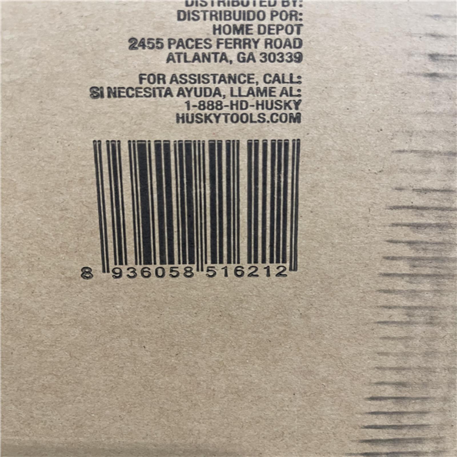 DALLAS LOCATION- Husky Modular Tool Storage 62 in. W X 24 in. D Heavy Duty Matte Black Mobile Workbench Cabinet with Stainless Steel Top