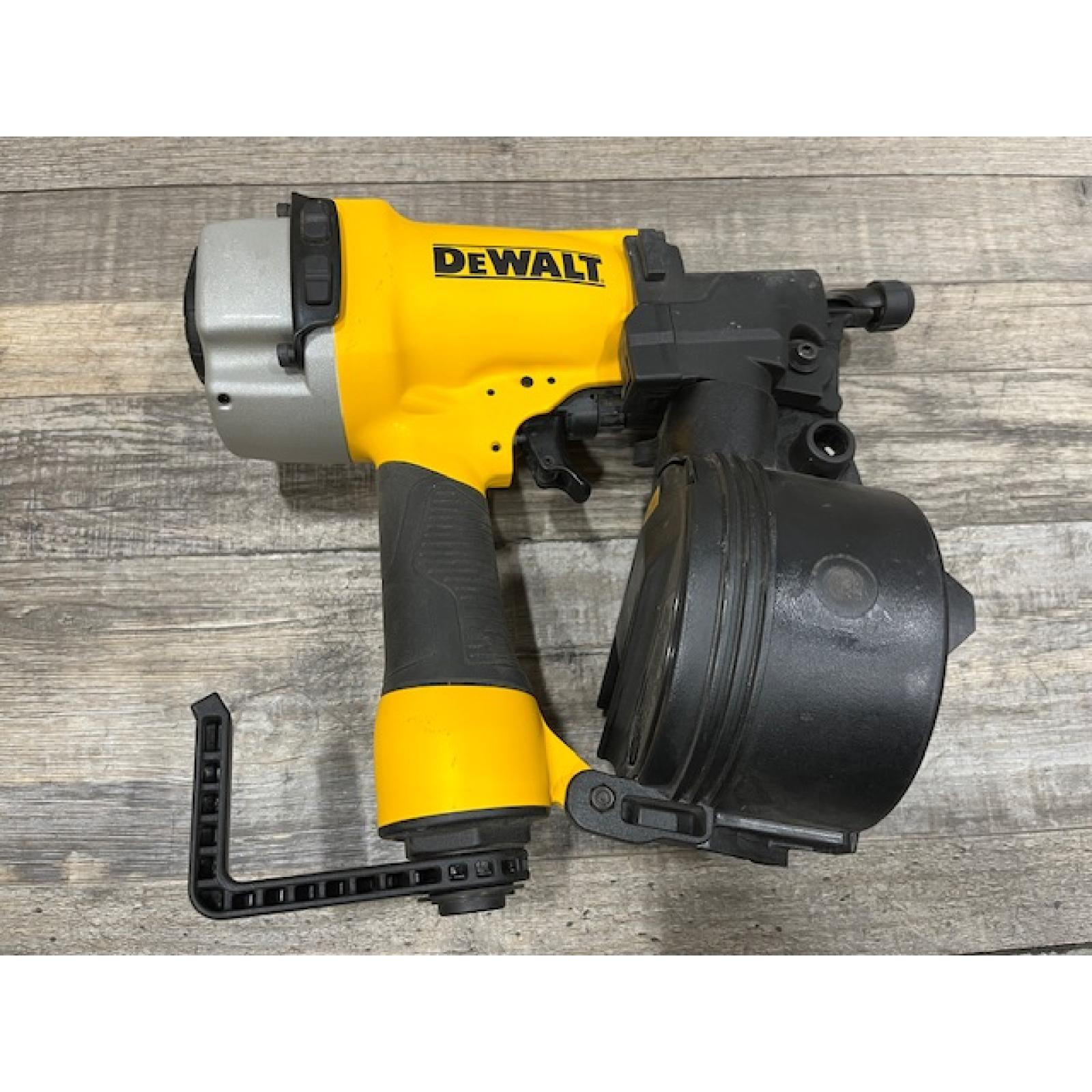 AS-IS DEWALT Pneumatic 15-Degree Coil Corded Siding Nailer