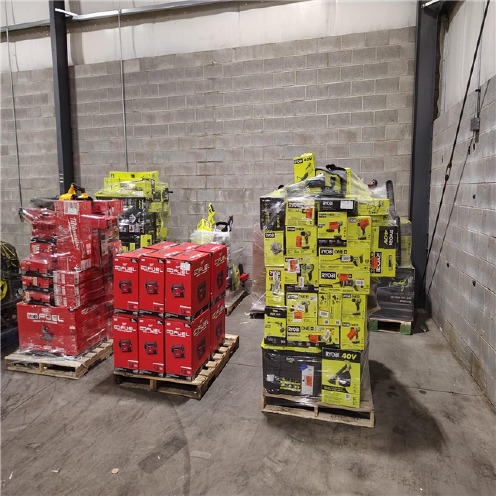 Pittston Location As-Is Power Tools Partial Truckload (9 Pallets) 1845-B