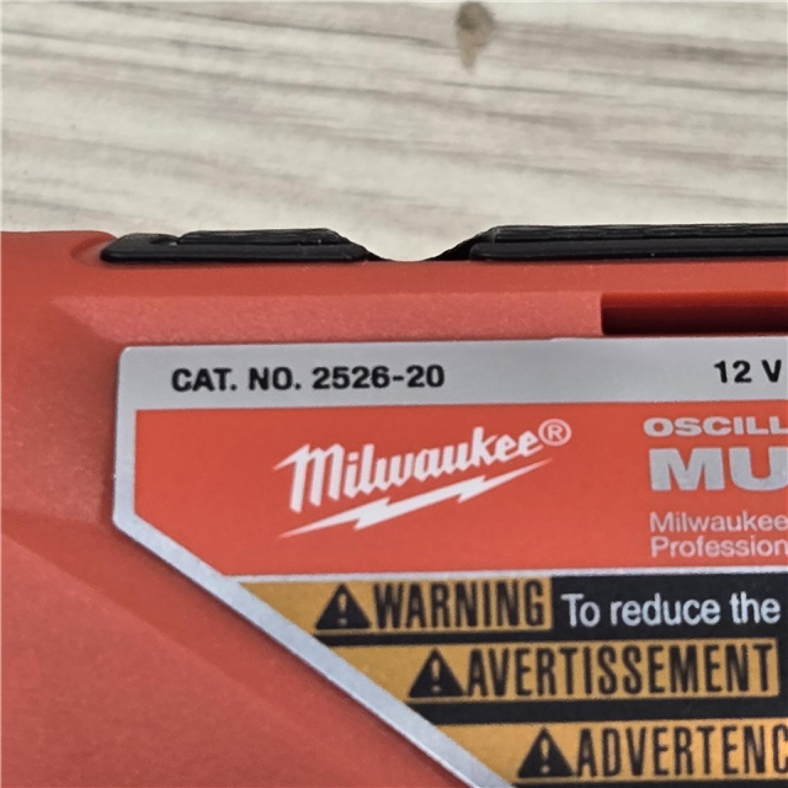 AS-IS Milwaukee M12 12V Cordless Oscillating Multi-Tool 2526-20 (Tool-Only)