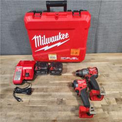 HOUSTON LOCATION - AS-IS MILWAUKEE M18 FUEL 18V Lithium-Ion Brushless Cordless Hammer Drill and Impact Driver Combo Kit (2-Tool) with 2 Batteries