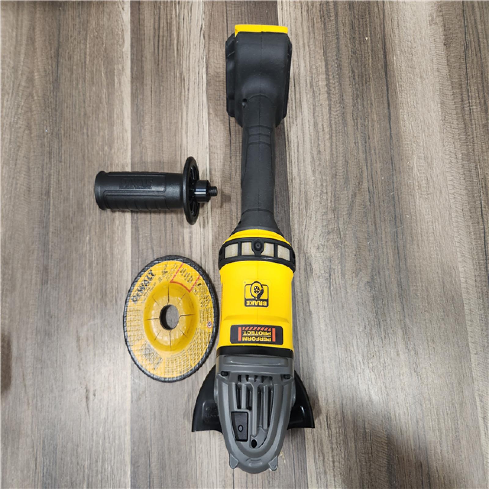AS-IS DEWALT FLEXVOLT 60V MAX Cordless Brushless 4.5 in. to 6 in. Small Angle Grinder with Kickback Brake (Tool Only)