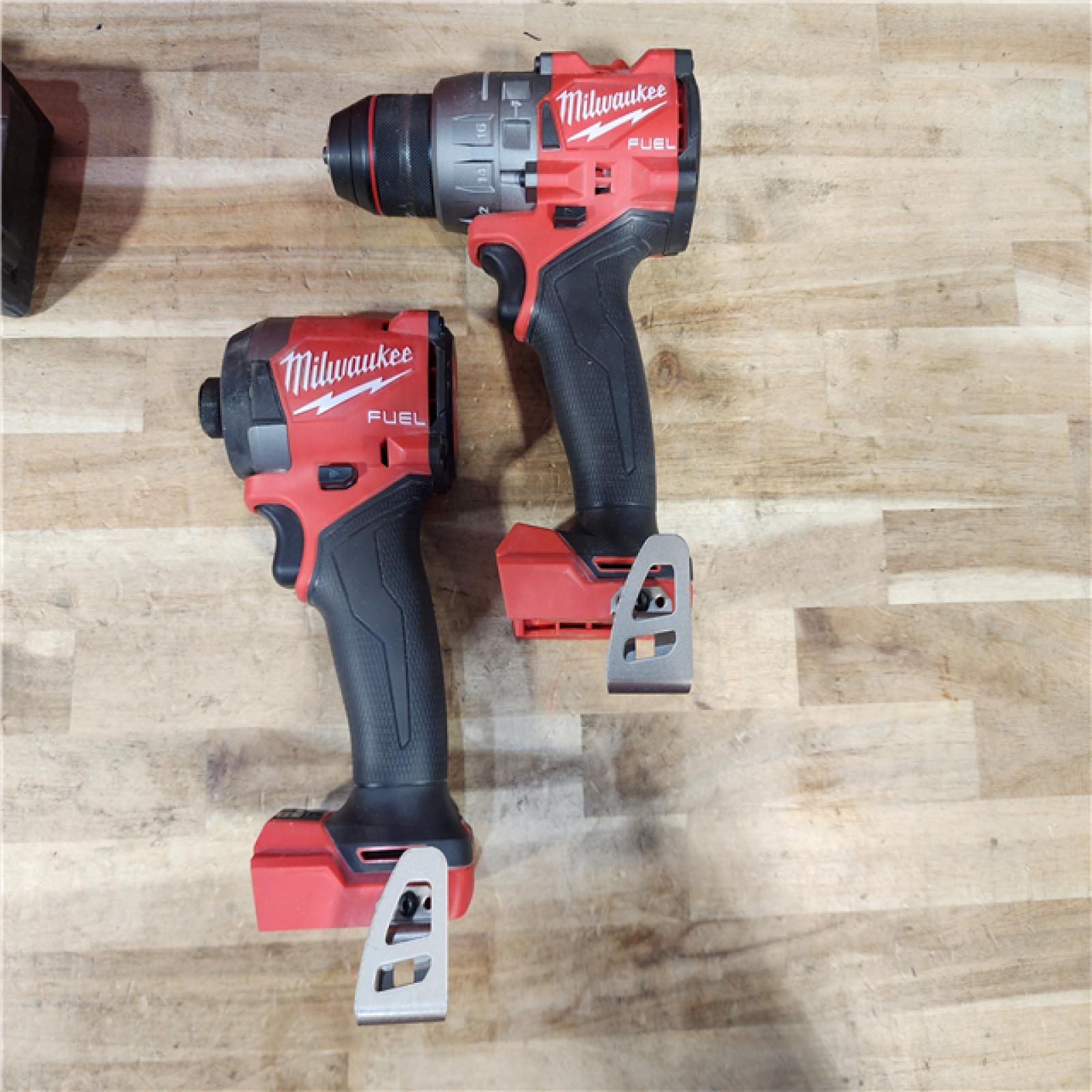 HOUSTON LOCATION - AS-IS Milwaukee FUEL 18V Lithium-Ion Brushless Cordless Hammer Drill and Impact Driver Combo Kit