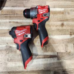 HOUSTON LOCATION - AS-IS Milwaukee  FUEL 12-Volt Lithium-Ion Brushless Cordless Hammer Drill and Impact Driver Combo Kit