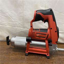 AS-IS Milwaukee Tool 10,000 PSI 14 Oz Battery-Operated Grease Gun - 48 Flexible Hose, 31 Strokes/oz | Part #2646-20
