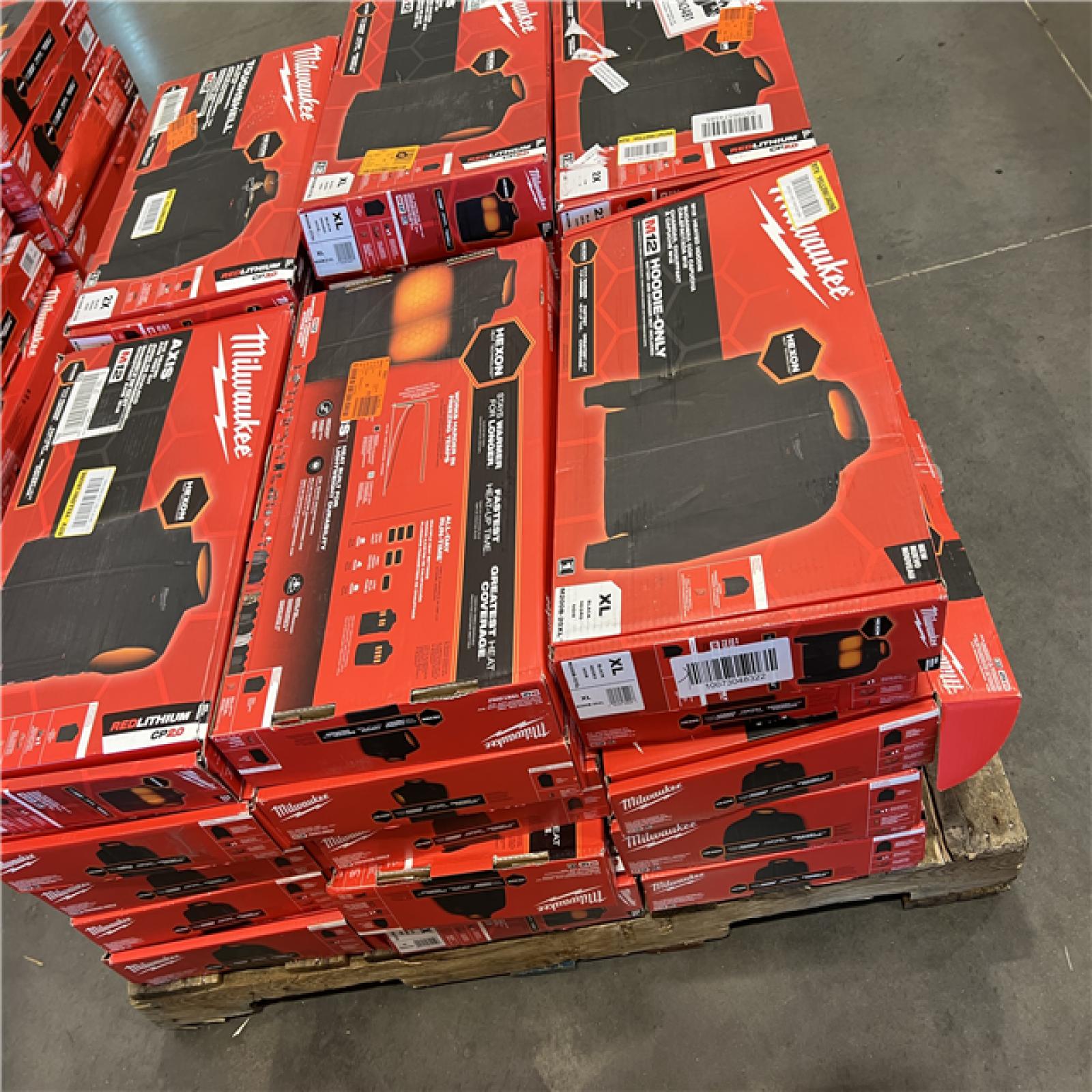 DALLAS LOCATION - AS-IS MILWAUKEE JACKET PALLET (30 COUNT)