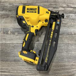 AS-IS DEWALT 20V MAX XR 16-Gauge Electric Cordless Angled Finishing Nailer Kit