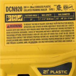 AS-IS DEWALT 20-Volt 21° Cordless Framing Nailer (Tool-Only)