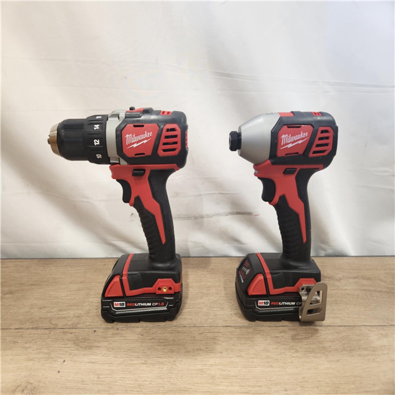 AS-IS- Milwaukee M18 18V Cordless Drill/Driver High Performance Combo Kit