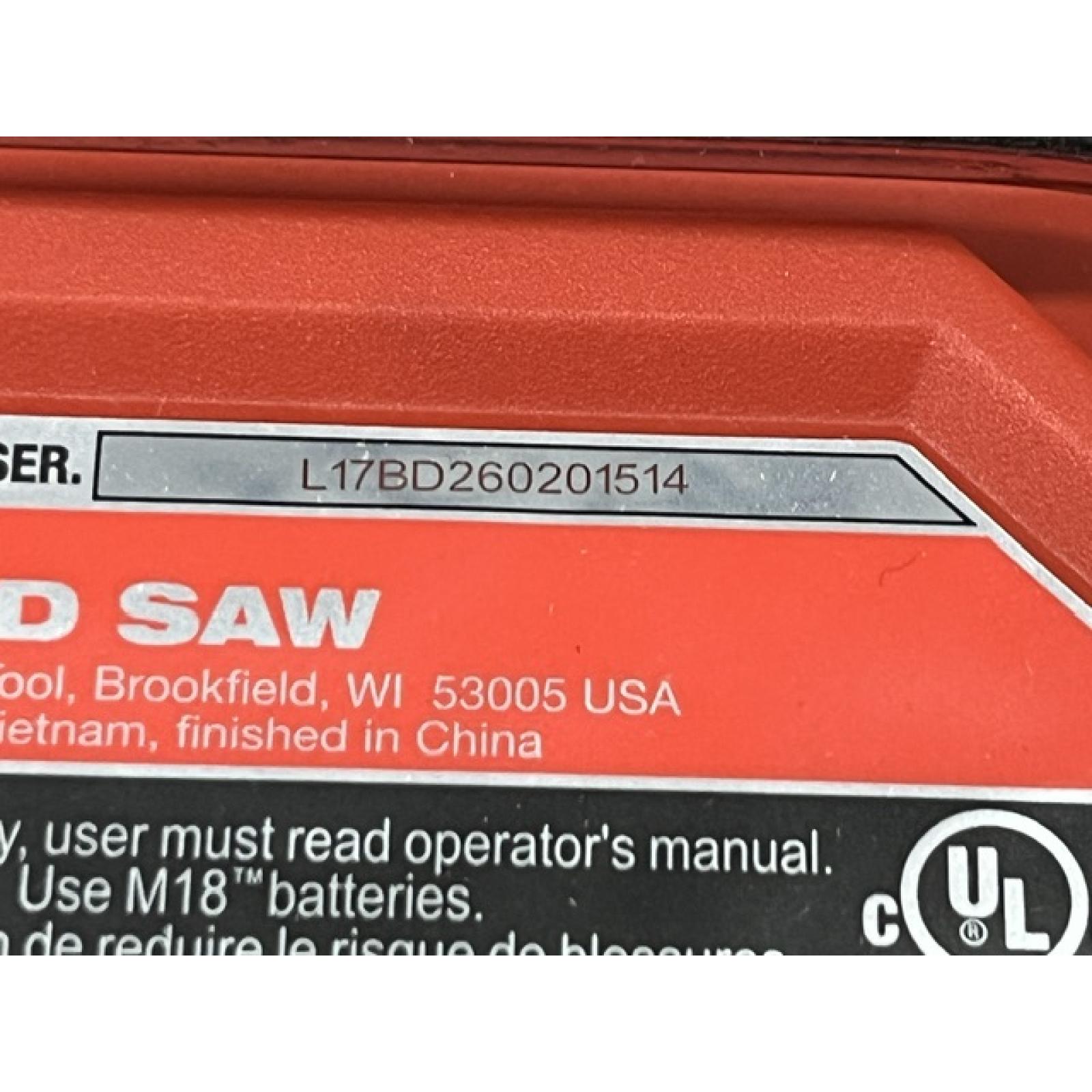 AS-IS Milwaukee FUEL 18V Lithium-Ion Brushless Cordless Compact Bandsaw (Tool-Only)