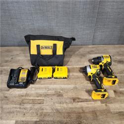 HOUSTON LOCATION - AS-IS Dewalt DCK225D2 20V MAX ATOMIC Brushless Compact Lithium-Ion 1/2 in. Cordless Drill Driver and 1/4 in. Impact Driver Combo Kit with 2 Batteries 2 Ah