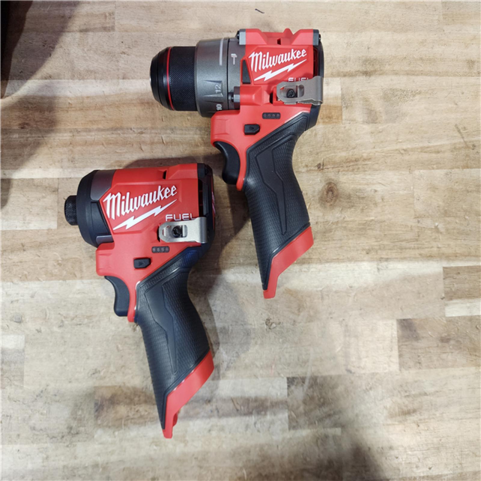 HOUSTON LOCATION - AS-IS (APPEARS LIKE NEW) Milwaukee FUEL 12-Volt Lithium-Ion Brushless Cordless Hammer Drill and Impact Driver Combo Kit